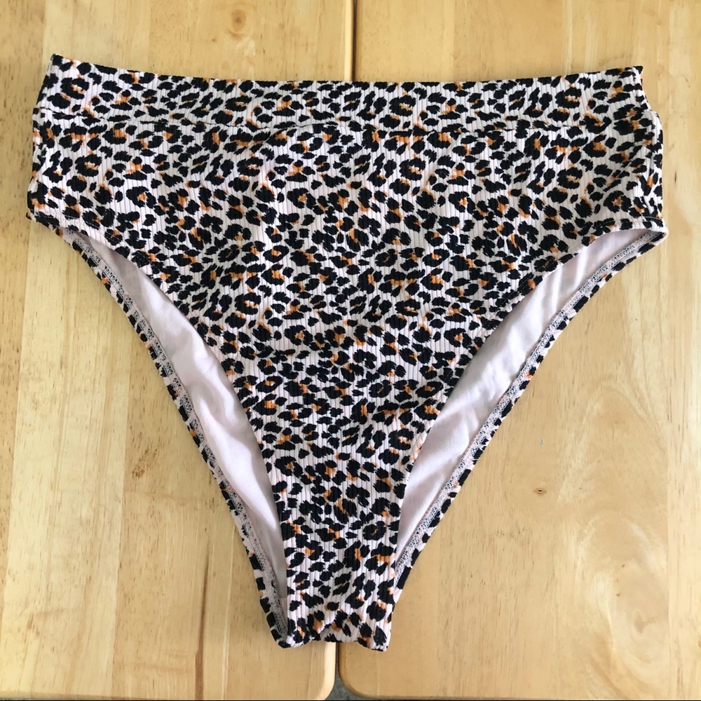 Cheetah cheeky bikini bottom
